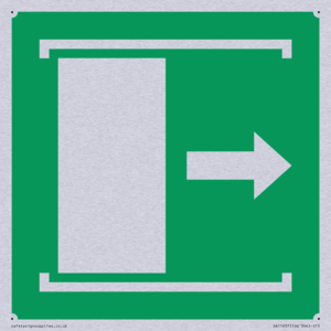 E033 safe condition door slides right to open